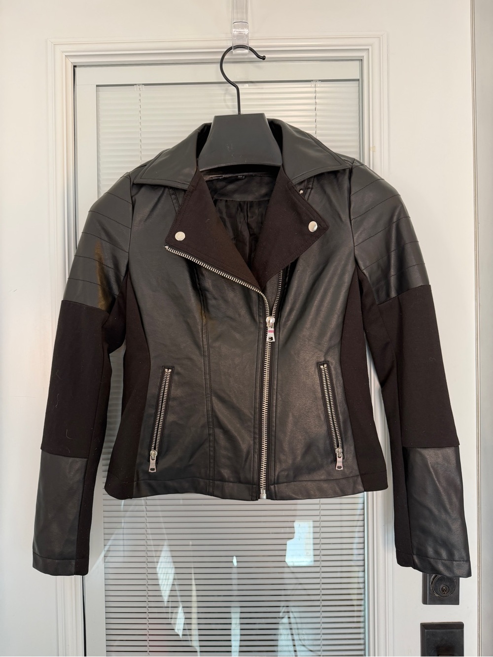 Y2K Candy Couture Black Moto Style Jacket Womens Sz S Emo Gothic Edgy